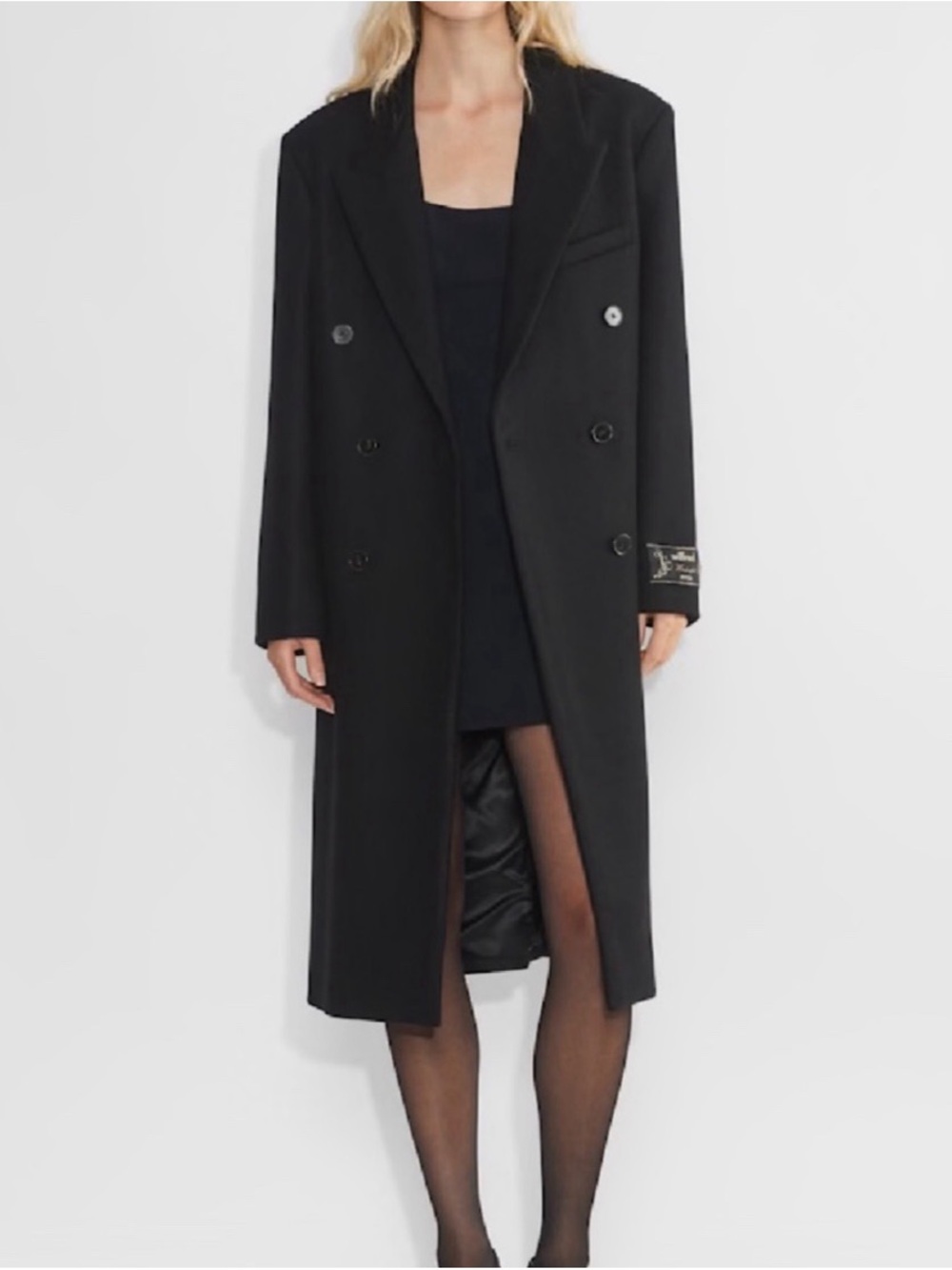 Aritzia Babaton Wool Cashmere Symphony coat - Black Size M
